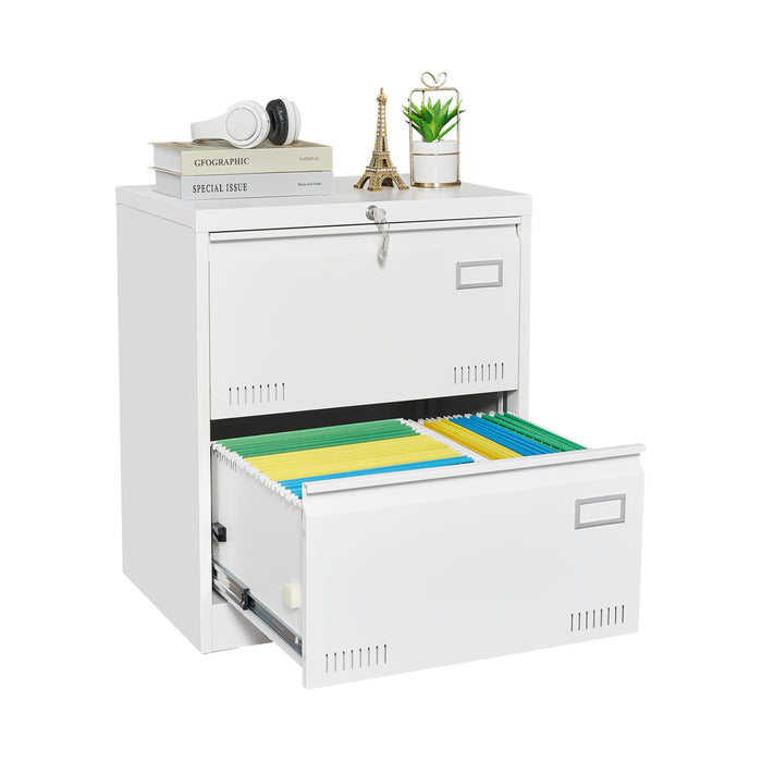 Filing Cabinet Lateral File Cabinet 3 Drawer, Locking Metal File Cabinets Three Drawer, Office Filing Cabinet With Lock Drawers For Home Office