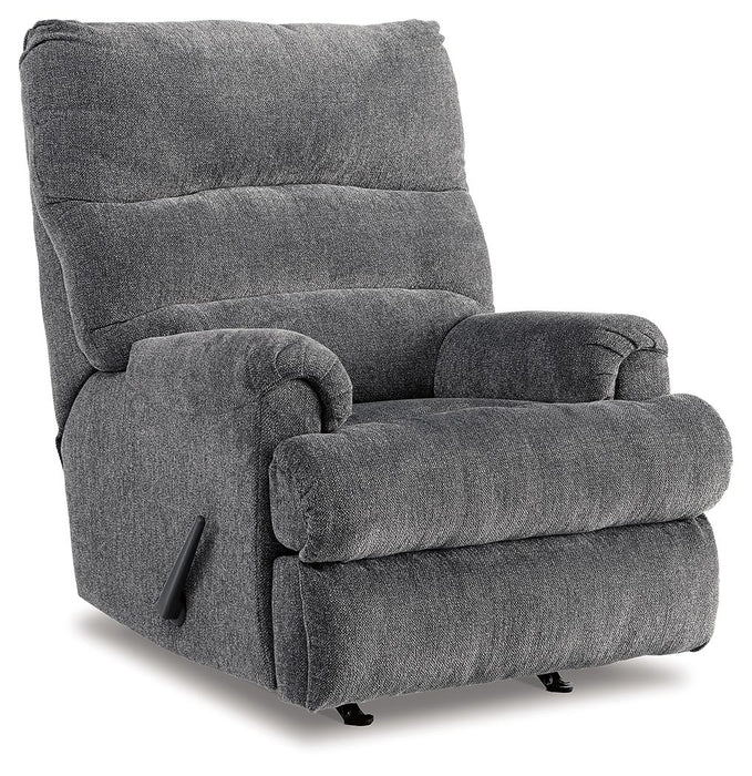 Man Fort - Graphite - Rocker Recliner - Fabric