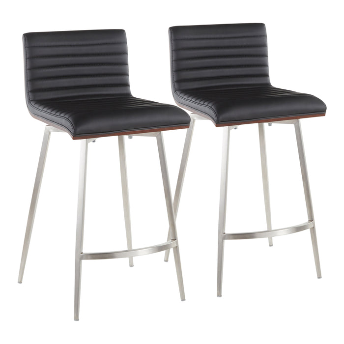 Mason - Contemporary Swivel Counter Stool (Set of 2)