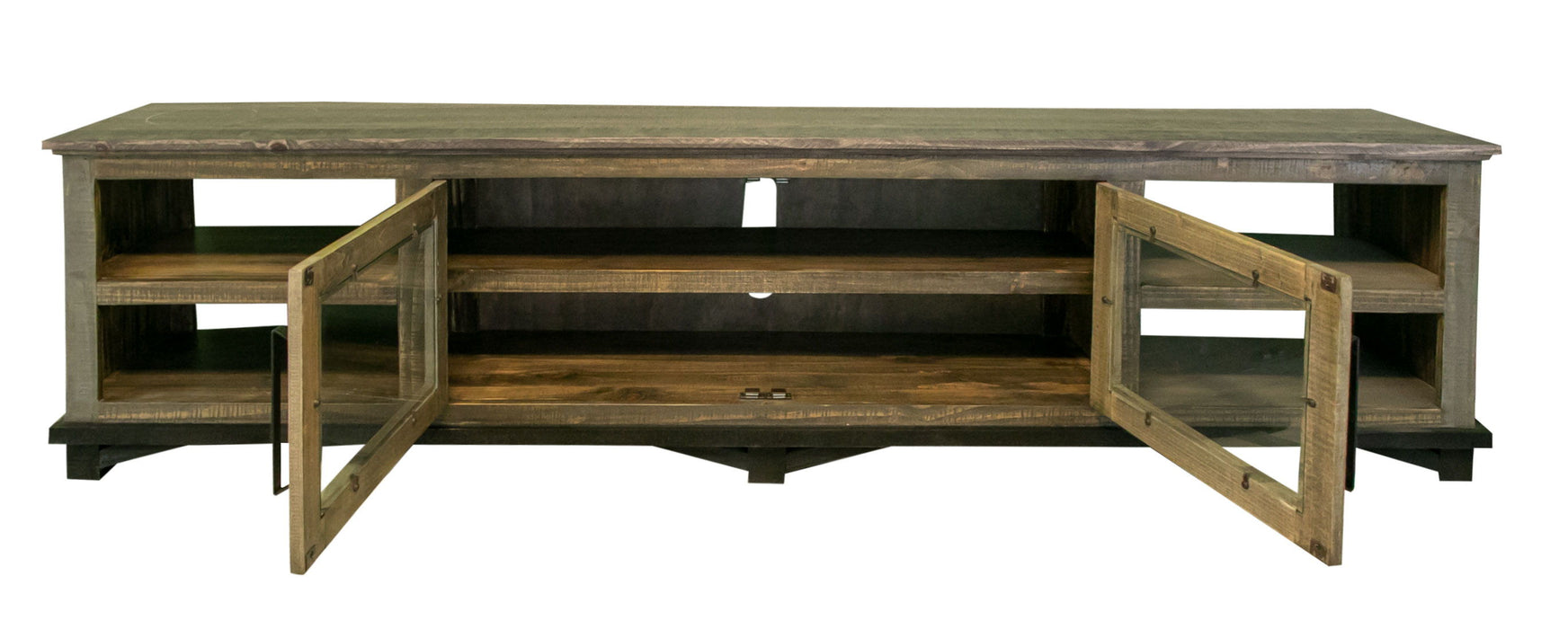Loft Brown - TV Stand - Two Tone Gray / Brown