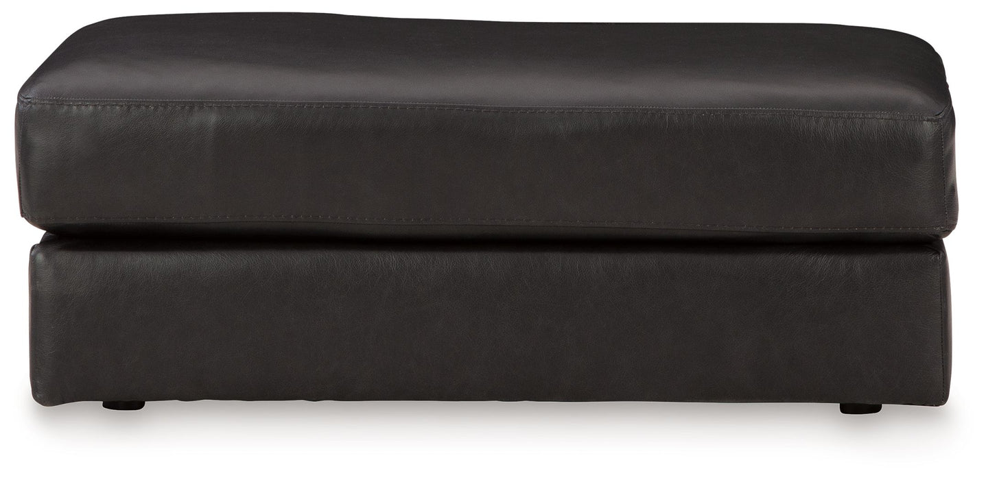 Amiata - Onyx - Ottoman - Leather Match