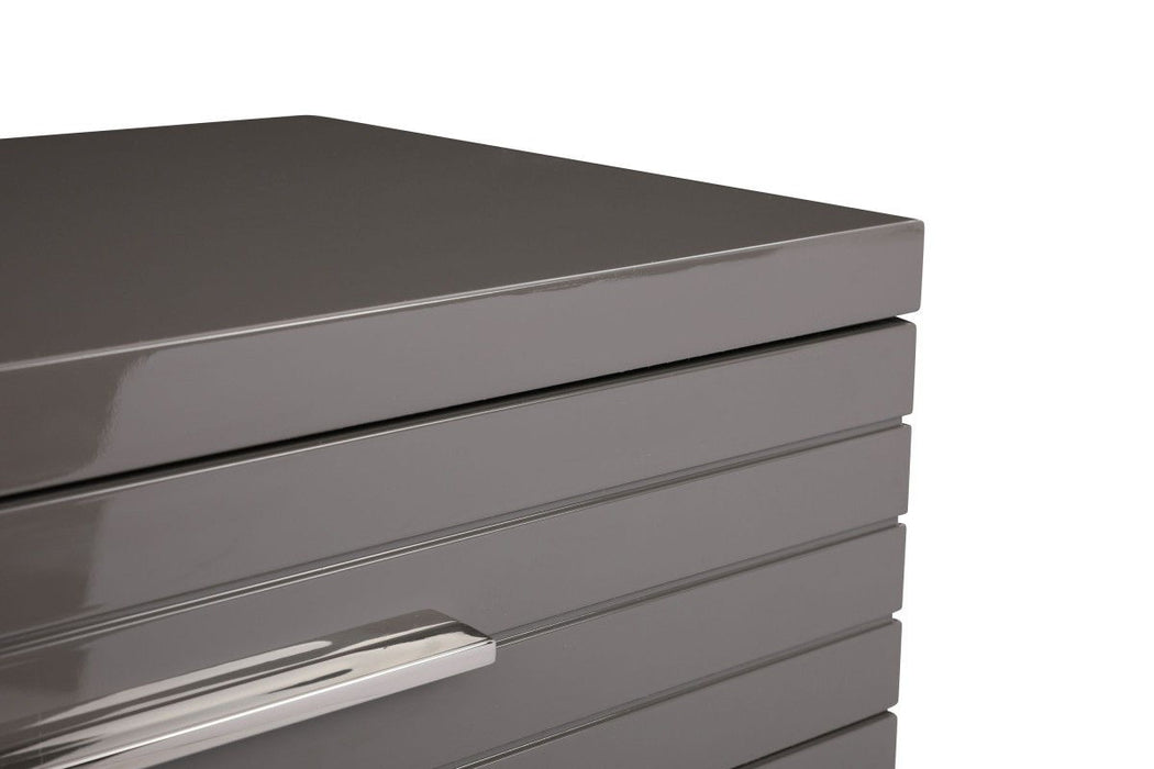 Solid Wood Six Drawer Chest - Gray