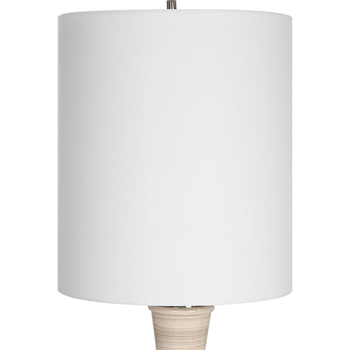 Chalice - Striped Table Lamp - Beige