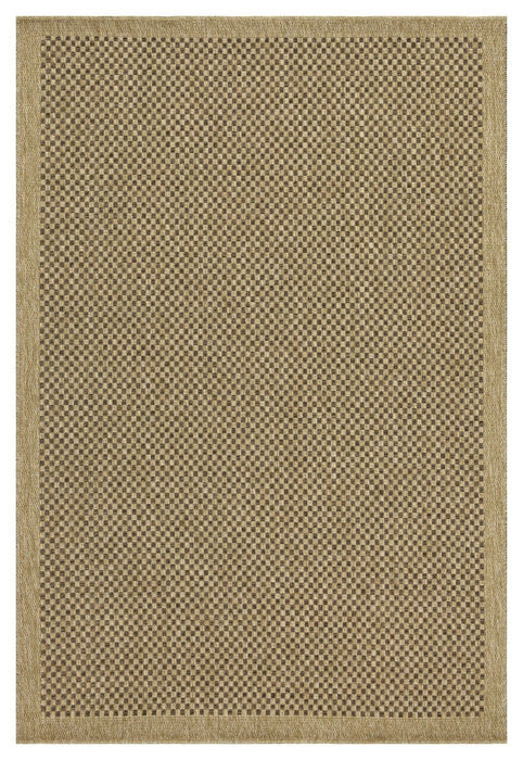 Earth - 5'3" X 7'3" Polypropylene, Indoor, Outdoor Area Rug - Jute, Mocha