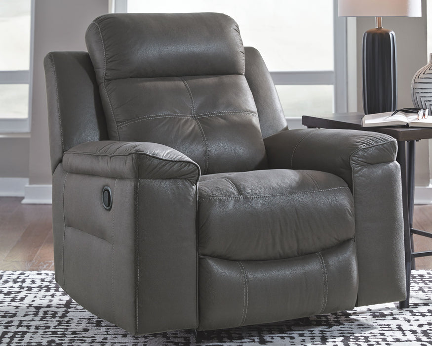 Jesolo - Dark Gray - Rocker Recliner - Faux Leather