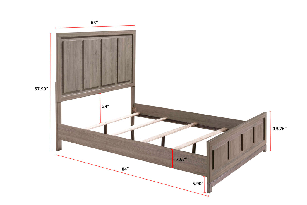 River - King Headboard And Footboard - Light Brown