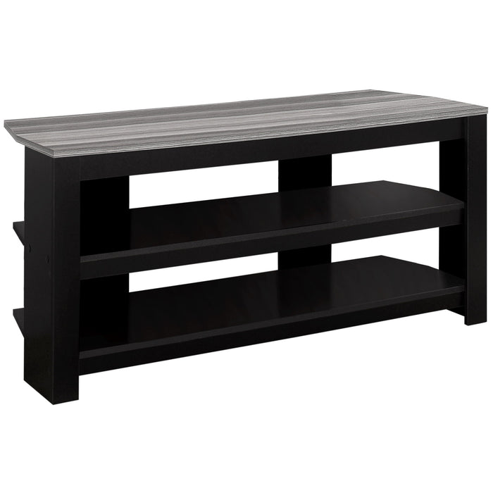 Open Shelving, TV Stand - Black / Gray