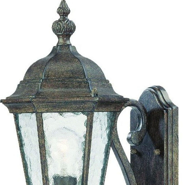 One Light Carousel Lantern Wall Light - Antique Black
