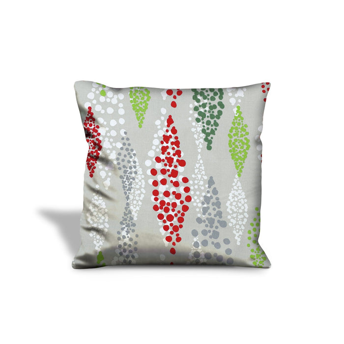 14"Hx20"L Zippered 100% Cotton Christmas Lumbar Indoor Outdoor Pillow Cover - Red And White
