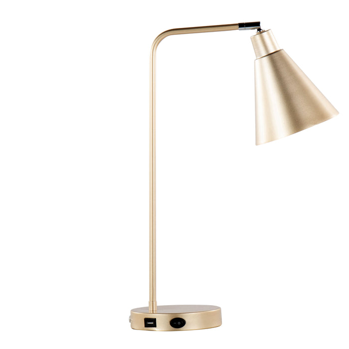 Pix - Contemporary Task Lamp Built In USB Port