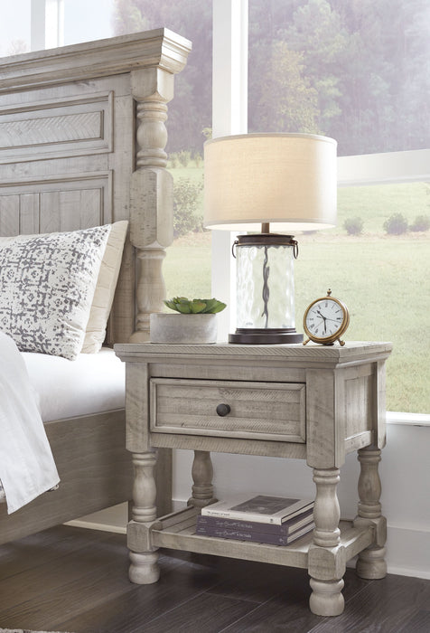 Harrastone - Gray - One Drawer Night Stand