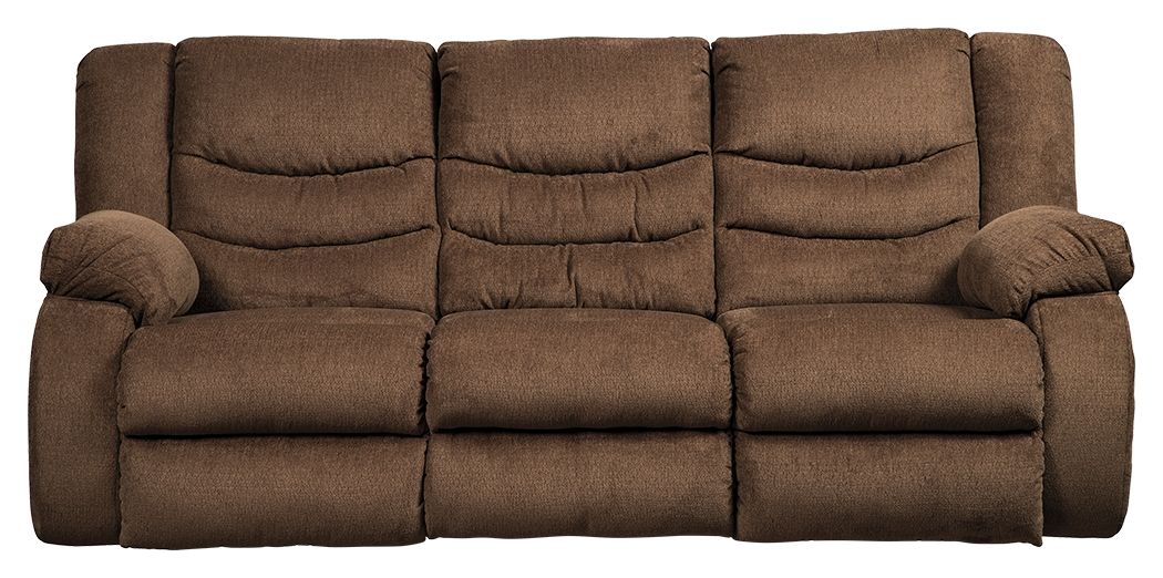 Tulen - Chocolate - Reclining Sofa - Fabric