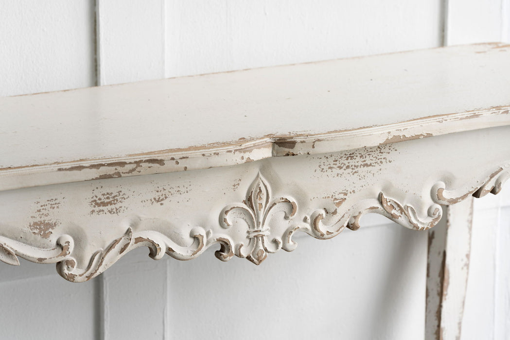 Slimline Console Table, For Hallway Living Room Bedroom - Whitewash