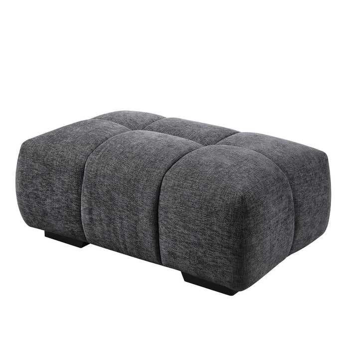 Chosen - Chenille Ottoman - Gray