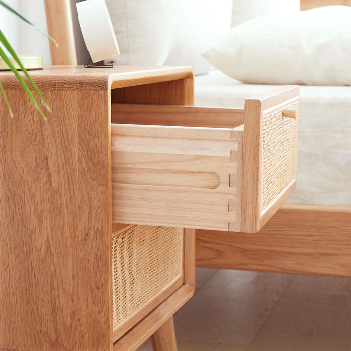 Bedside Cabinet, Modern Simple Nightstands European Beech