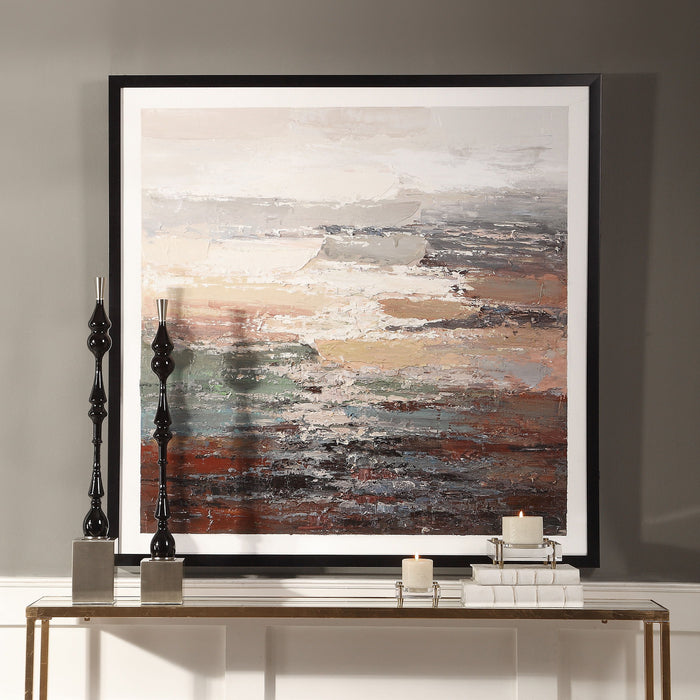 Tides - Abstract Art - Black