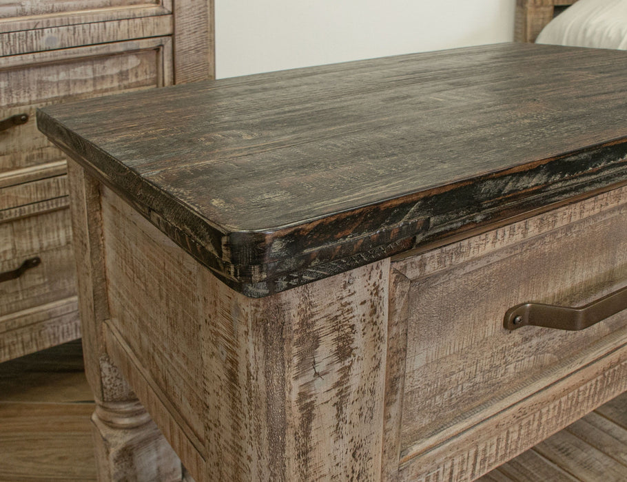 Natural Stone - Nightstand - Taupe Brown