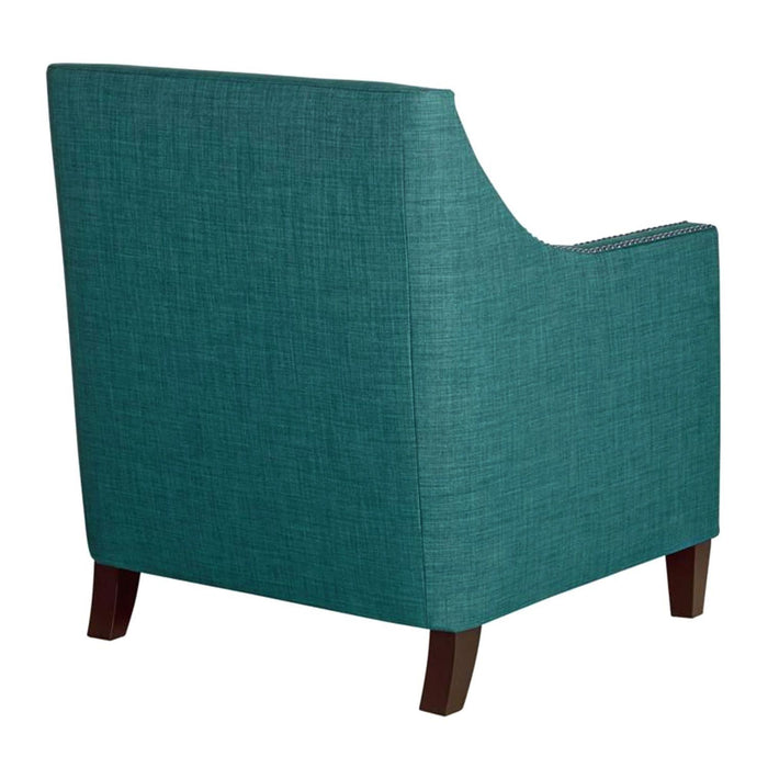 Erica - Chair With Chrome Nails Heirloom - Aqua / Teal