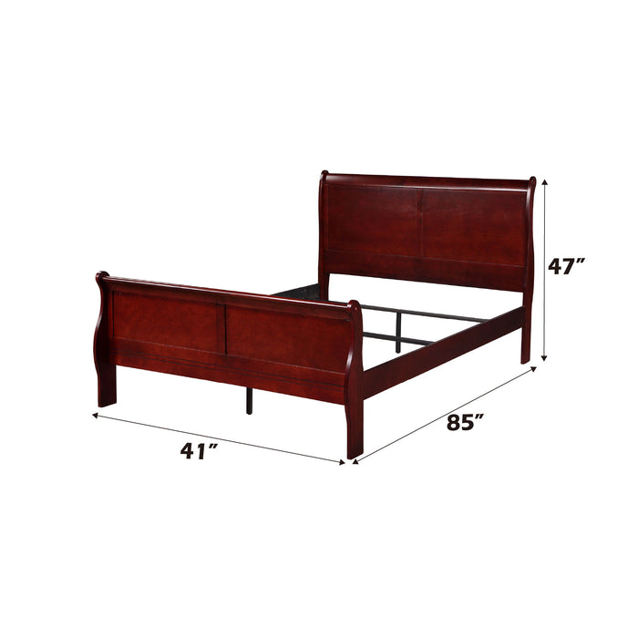 Louis Philippe - Sleigh Style Bed