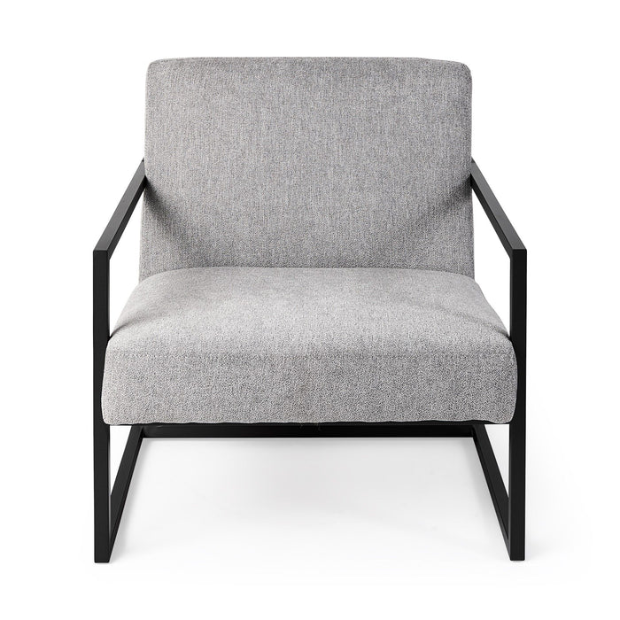 Geo Modern Accent Or Side Chair - Gray / Black