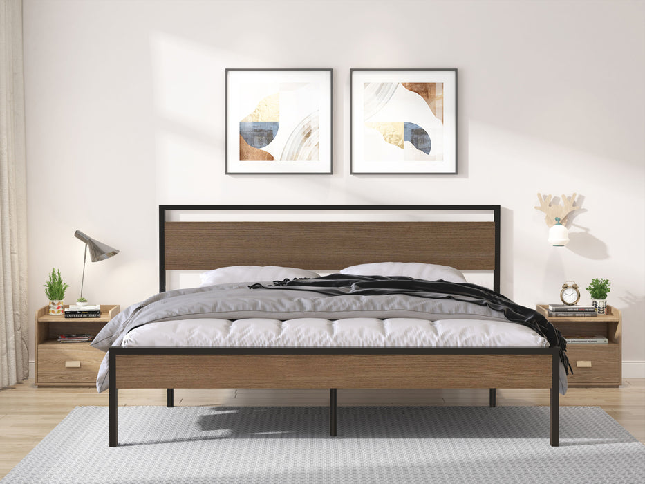 Ceres - Bed With Wood Headboard & Footboard