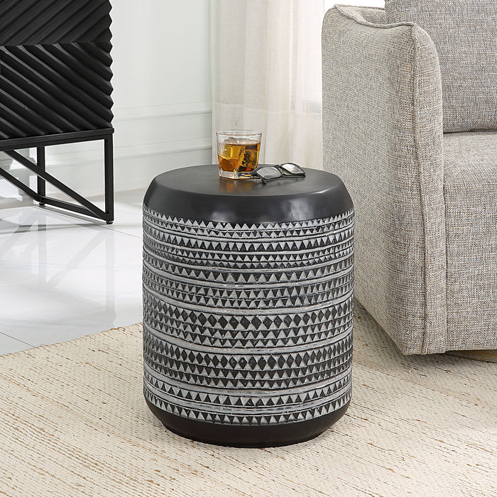 Cutting Edge - Tribal Accent Table - Black