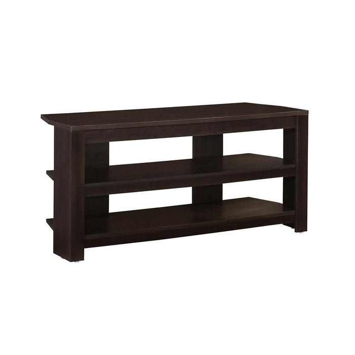 Open Shelving, TV Stand - Dark Brown