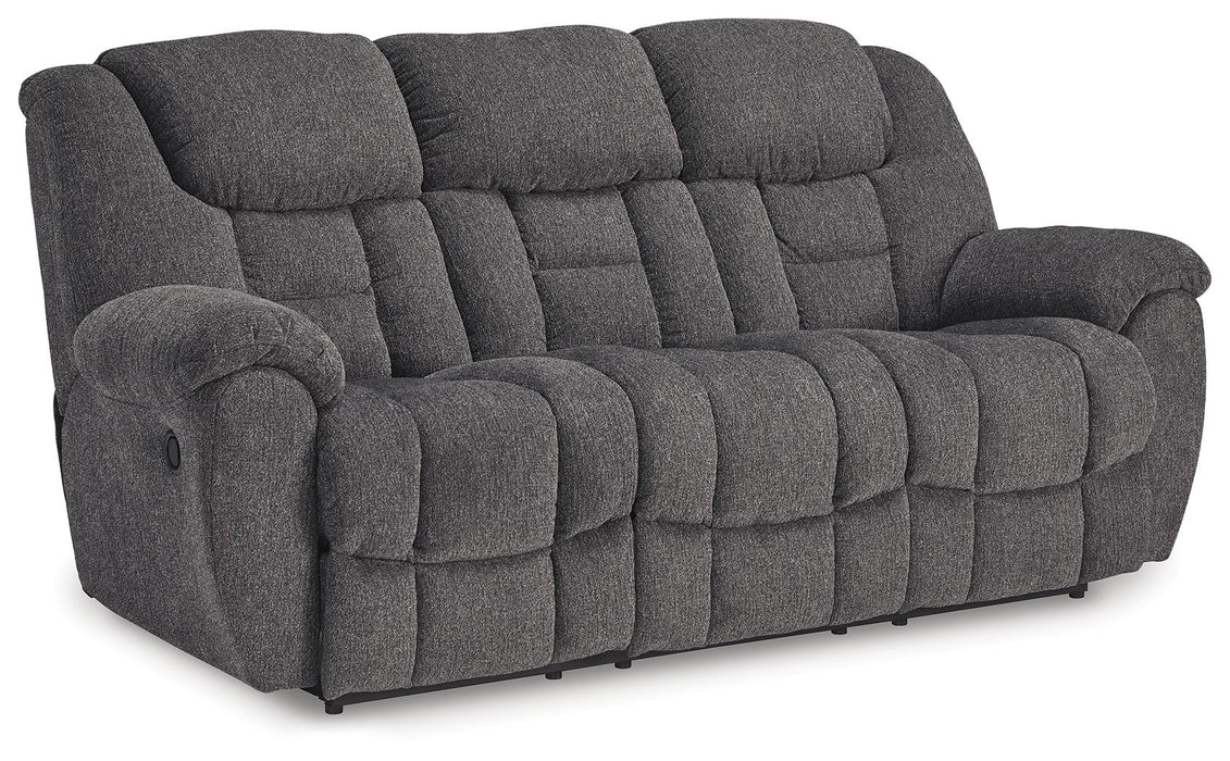 Foreside - Charcoal - Reclining Sofa - Fabric