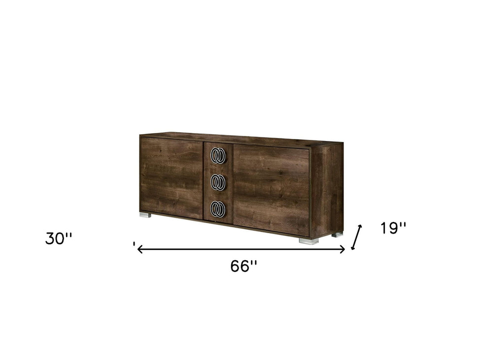 Drawer Double Dresser - Brown