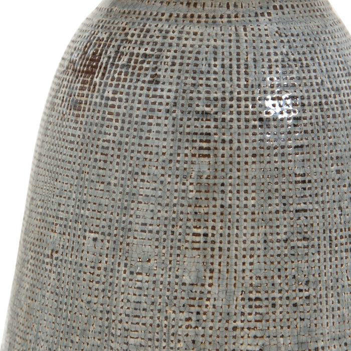 Monacan - Textured Table Lamp - Gray