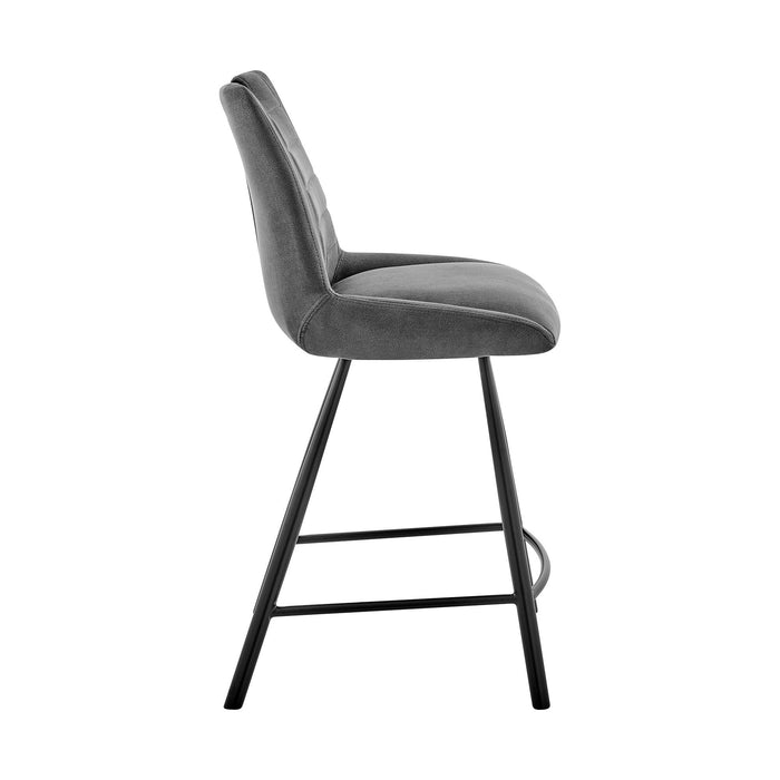 42" Bar Height Bar Chair - Charcoal / Black