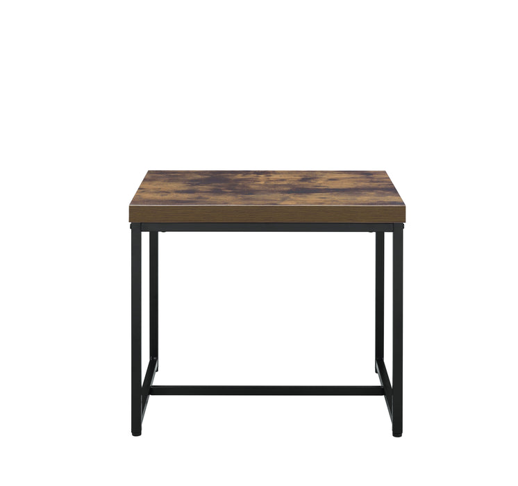 Bob - End Table - Weathered Oak / Black