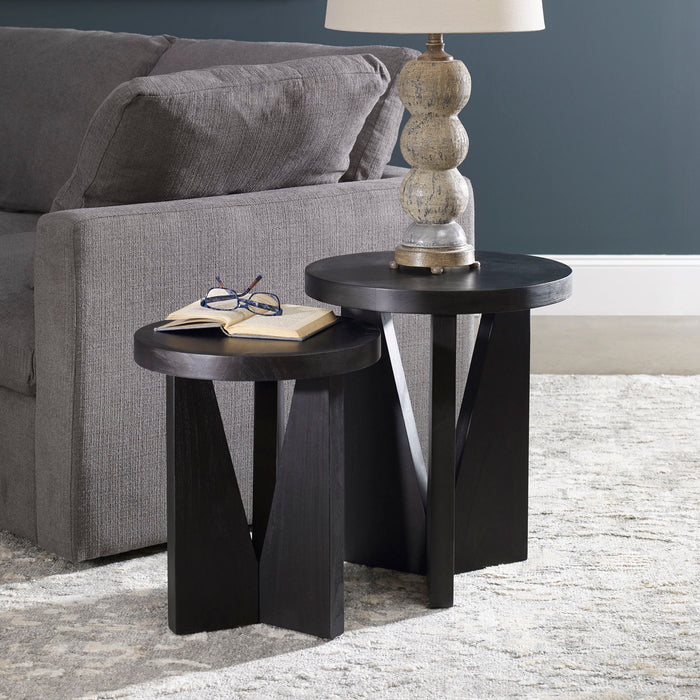 Nadette - Nesting Tables (Set of 2) - Black