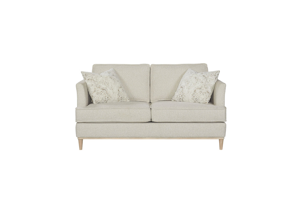 Loveseat With 2 Reversable Cushions And 2 Pillows - Off White