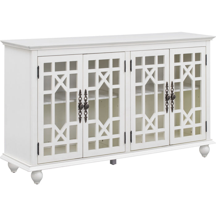 Gewnee - Dining Sideboard Cabinet With Adjustable Height Shelves - White