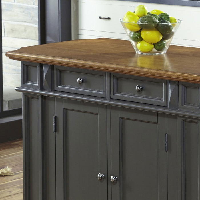 Montauk - Kitchen Island - Wood - Dark Gray