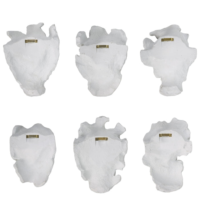 Self-Portrait - Mask Wall Decor (Set of 6) - White