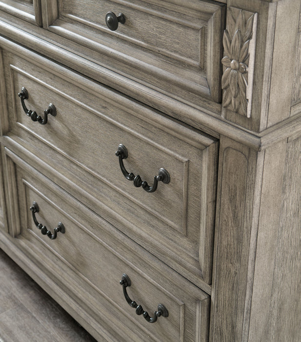 Lodenbay - Antique Gray - Dresser, Mirror