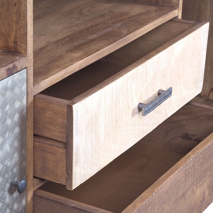 Rustic 2 Drawer Kitchen Island - Multi