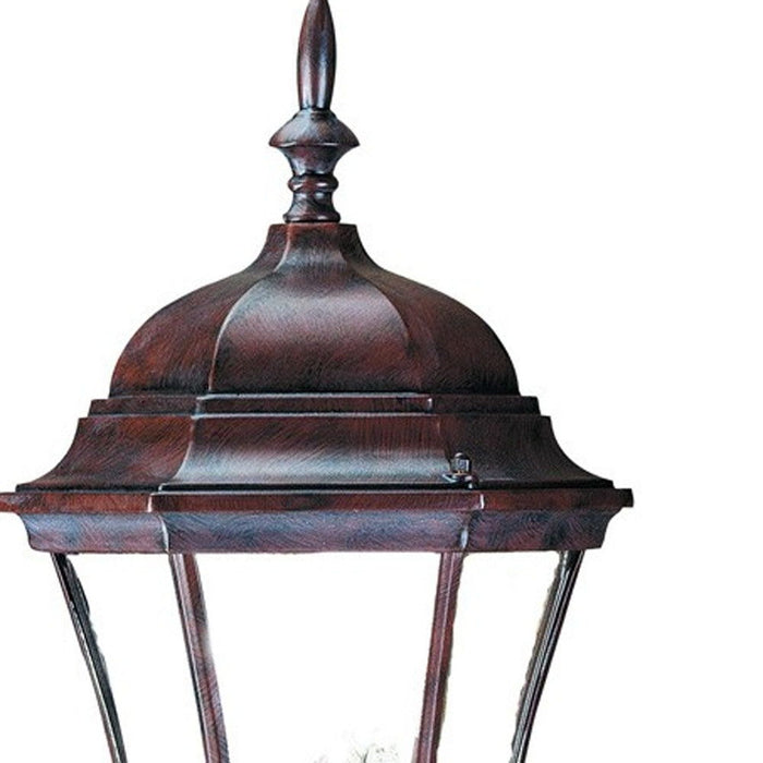 Ornamental Carousel Lantern Wall Light - Dark Brown