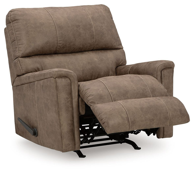 Navi - Fossil - Rocker Recliner - Faux Leather