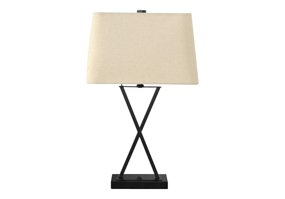 Lighting, Table Lamp, USB Port Included, Resin, Transitional - Black