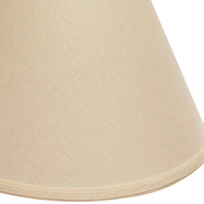 Parchment Deep Cone Linen Lampshade - Biege