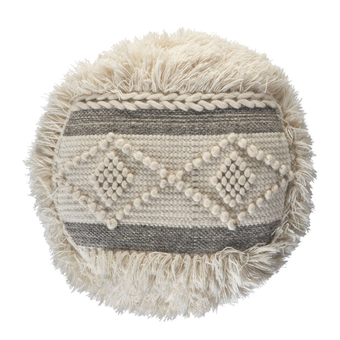 Wool Ottoman - Cream