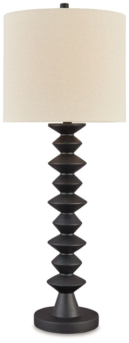 Luanndon - Black - Poly Buffet Lamp