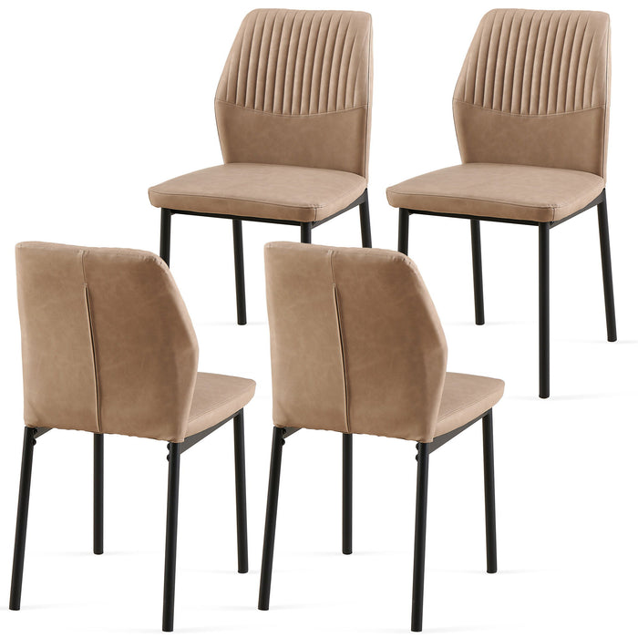 Dining Chairs Living Room Chair Modern Kitchen Armless Side Chair With Metal Legs