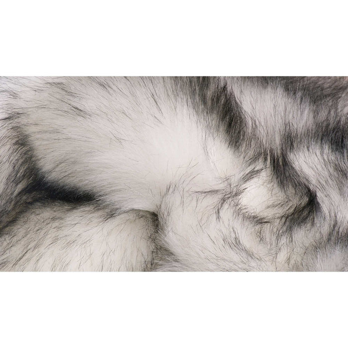 Ombre Area Rug - Gray - Faux Fur - 3' x 5'