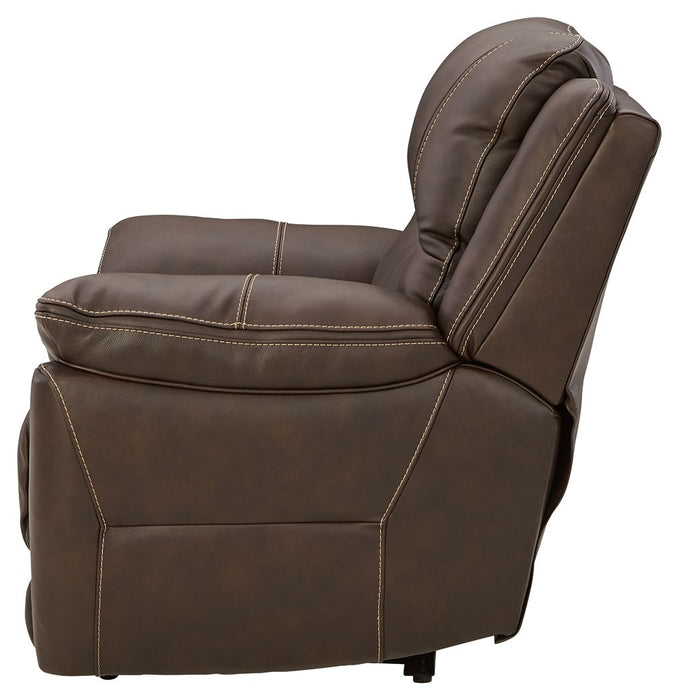 Dunleith - Chocolate - Zero Wall Recliner W/pwr Hdrst