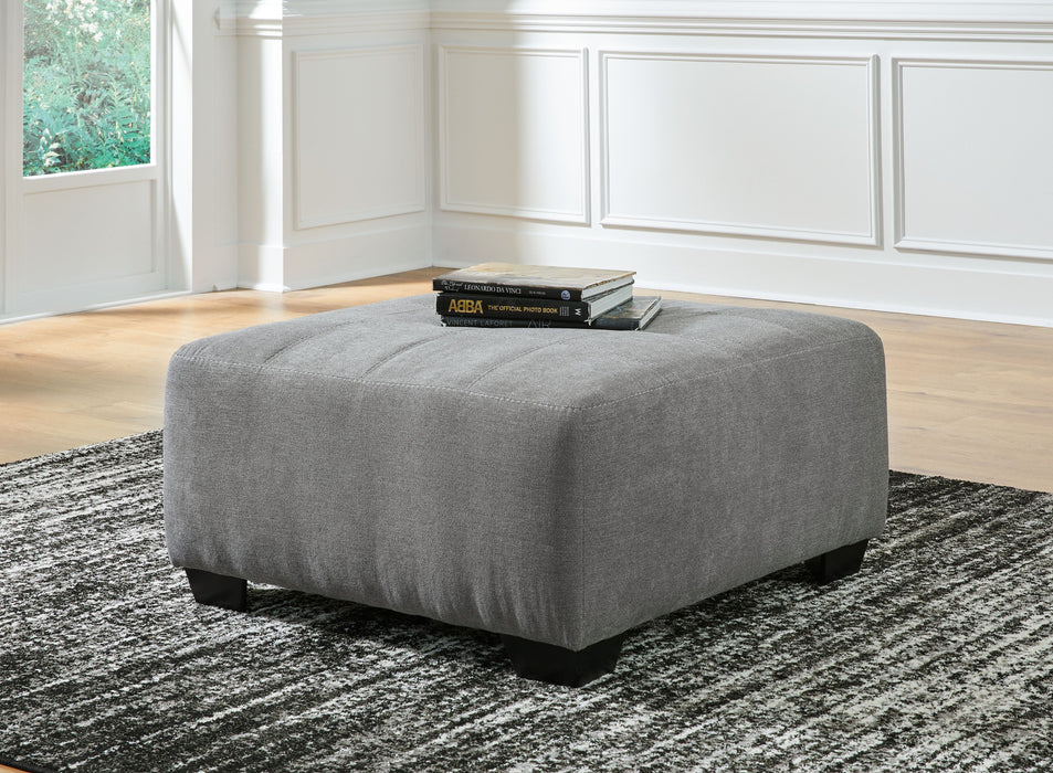Birkdale Court - Gray - Oversized Accent Ottoman