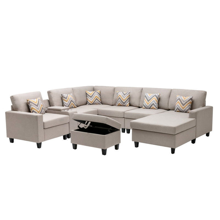 Nolan - 8 Piece Sectional Sofa With Interchangeable Legs